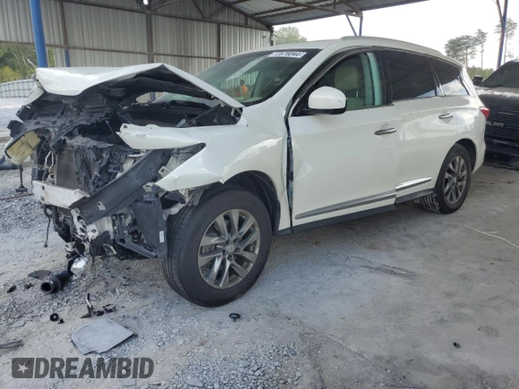 2013 Infiniti JX35 with VIN 5N1AL0MN3DC330524, listed as a Copart auction lot 72678044 with 0 mi miles and Salvage Title. Bid and sale history available at carsss.com. Image 1.