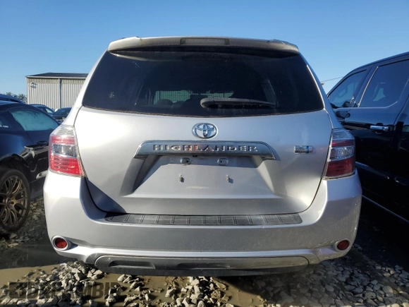 2010 Toyota Highlander Hybrid with VIN JTEBW3EH2A2048012, listed as a Copart auction lot 84794894 with 125,346 mi miles and Salvage Title. Bid and sale history available at carsss.com. Image 6.