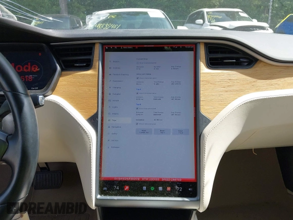 2018 Tesla Model S 75D with VIN 5YJSA1E24JF292518, listed as a IAAI auction lot 42247256 with 40,160 mi miles and . Bid and sale history available at DreamBid. Image 18.