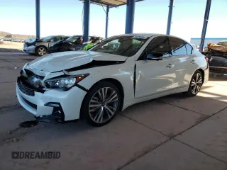 2024 Infiniti Q50 Sensory with VIN JN1EV7CP7RM600127, listed as a Copart auction lot 84673804 with 5,150 mi miles and Salvage title. Bid and sale history available at DreamBid. Image 1.