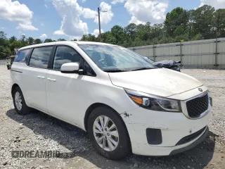 2015 Kia Sedona L with VIN KNDMA5C17F6022132, listed as a Copart auction lot 57431604 with 54,583 mi miles and Salvage Title. Bid and sale history available at carsss.com. Image 4.