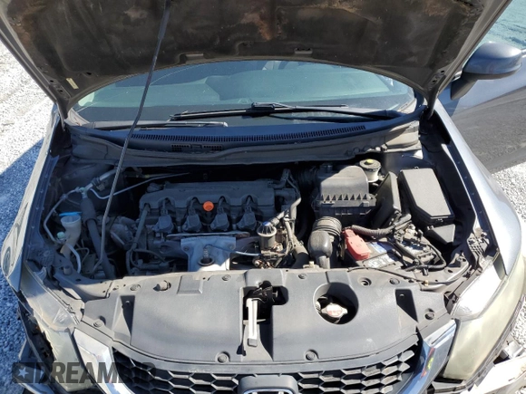2013 Honda Civic LX with VIN 19XFB2F56DE052569, listed as a Copart auction lot 48957345 with 194,649 mi miles and Salvage Title. Bid and sale history available at DreamBid. Image 11.