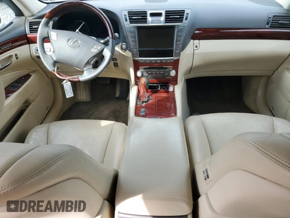 2011 Lexus LS 460 with VIN JTHBL5EFXB5105949, listed as a Copart auction lot 57102795 with 197,877 mi miles and Salvage title. Bid and sale history available at DreamBid. Image 8.