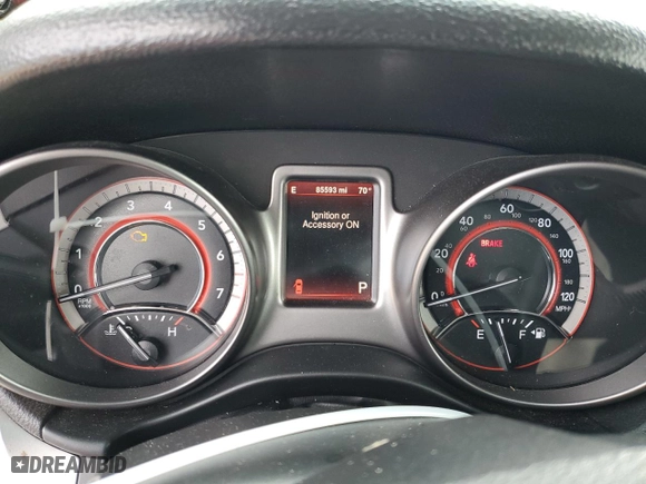 2015 Dodge Journey Crossroad with VIN 3C4PDCGB2FT664517, listed as a Copart auction lot 89123525 with 85,593 mi miles and Salvage Title. Bid and sale history available at carsss.com. Image 9.