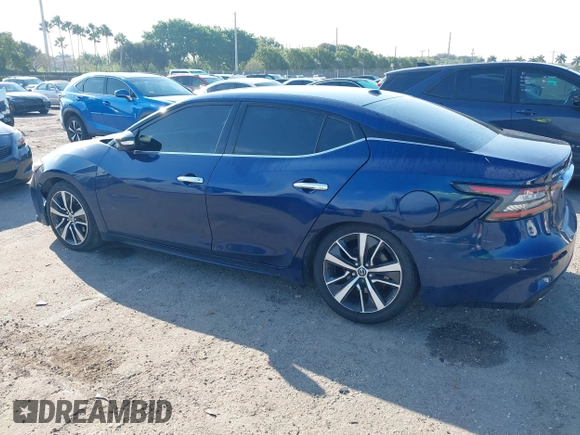 2020 Nissan Maxima SV with VIN 1N4AA6CV4LC365835, listed as a IAAI auction lot 41761294 with 126,854 mi miles. Bid and sale history available at carsss.com. Image 6.