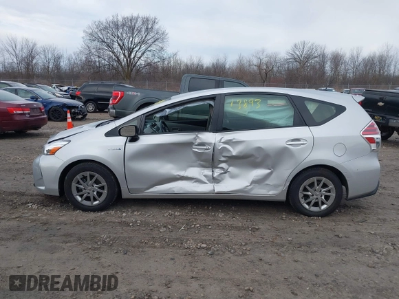 2015 Toyota Prius Two with VIN JTDZN3EU8FJ025687, listed as a IAAI auction lot 41813893 with 81,264 mi miles and . Bid and sale history available at DreamBid. Image 14.