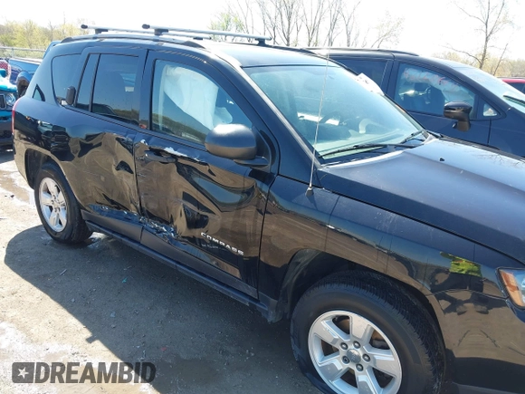 2017 Jeep Compass Sport with VIN 1C4NJCBB8HD134097, listed as a IAAI auction lot 42094456 with 110,967 mi miles and . Bid and sale history available at carsss.com. Image 6.