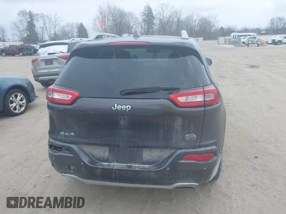 2018 Jeep Cherokee Overland with VIN 1C4PJMJX5JD594240, listed as a IAAI auction lot 41285832 with 130,334 mi miles. Bid and sale history available at carsss.com. Image 16.