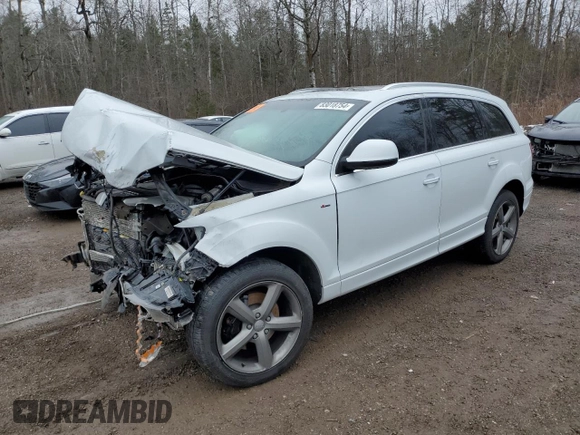 2015 Audi Q7 3.0L TDI Vorsprung Edition with VIN WA1WMCFE7FD023399, listed as a Copart auction lot 83018754 with 0 mi miles and Salvage Title. Bid and sale history available at carsss.com. Image 1.