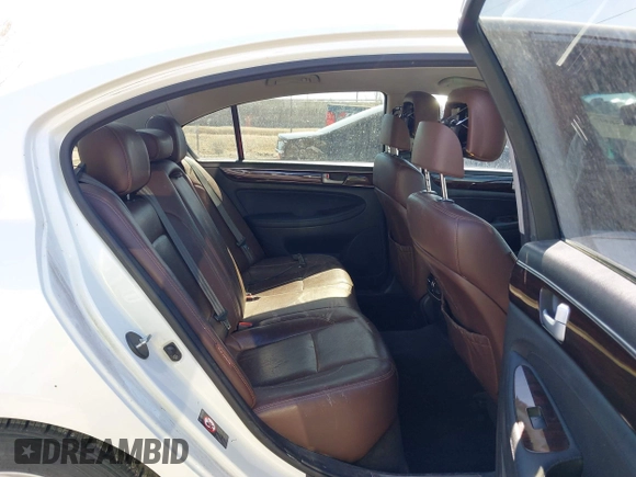 2013 Hyundai Genesis 3.8L with VIN KMHGC4DD4DU250393, listed as a IAAI auction lot 41854097 with 147,751 mi miles and . Bid and sale history available at DreamBid. Image 8.