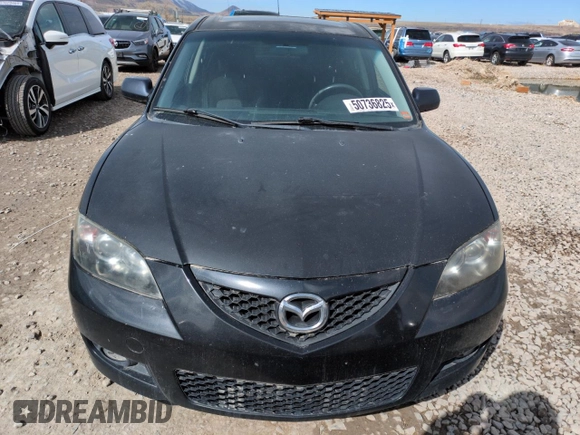 2009 Mazda 3 i Touring Value with VIN JM1BK32F991221657, listed as a Copart auction lot 50736825 with 186,406 mi miles and Clean Title. Bid and sale history available at carsss.com. Image 5.