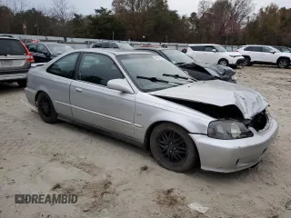 1999 Honda Civic EX with VIN 1HGEJ8144XL022418, listed as a Copart auction lot 80667884 with 147,471 mi miles and Salvage Title. Bid and sale history available at carsss.com. Image 4.