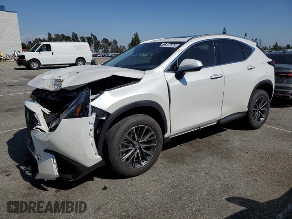 2025 Lexus NX 350h Premium with VIN JTJGKCEZXS2046795, listed as a Copart auction lot 55152575 with 3,611 mi miles and Clean title. Bid and sale history available at DreamBid. Image 1.