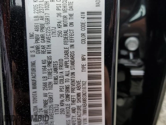2025 Mazda CX-50 S Select with VIN 7MMVABAM8SN318762, listed as a Copart auction lot 88670035 with 1,259 mi miles and Clean Title. Bid and sale history available at DreamBid. Image 13.