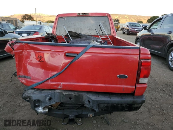 1999 Ford Ranger XL with VIN 1FTYR14C7XPA00551, listed as a Copart auction lot 79319814 with 294,635 mi miles and Salvage title. Bid and sale history available at DreamBid. Image 6.