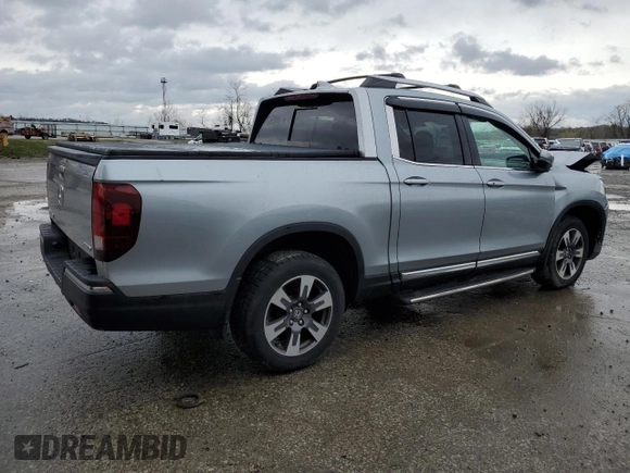 2019 Honda Ridgeline RTL with VIN 5FPYK3F57KB014653, listed as a Copart auction lot 51445785 with 30,598 mi miles and Salvage title. Bid and sale history available at DreamBid. Image 3.