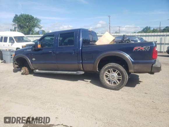 2015 Ford F-250 Lariat with VIN 1FT7W2BT6FED38675, listed as a Copart auction lot 62447735 with 119,441 mi miles and Salvage title. Bid and sale history available at DreamBid. Image 2.