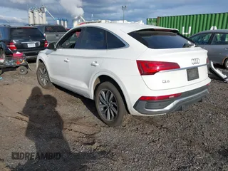 2023 Audi Q5 Sportback S line Premium Plus with VIN WA15AAFY9P2015093, listed as a IAAI auction lot 42024672 with 14,680 mi miles and . Bid and sale history available at DreamBid. Image 3.