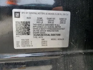 2020 Chevrolet Blazer RS z VIN 3GNKBERS4LS697598, wystawiony jako Copart lot #55914245 z przebiegiem 65 578 mil mil oraz Szkoda całkowita • Salvage title. Historia ofert i sprzedaży dostępna na DreamBid. Obrazek 12.