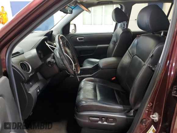 2012 Honda Pilot EX-L with VIN 5FNYF4H75CB051722, listed as a Copart auction lot 51351205 with 91,520 mi miles and Salvage Title. Bid and sale history available at DreamBid. Image 7.
