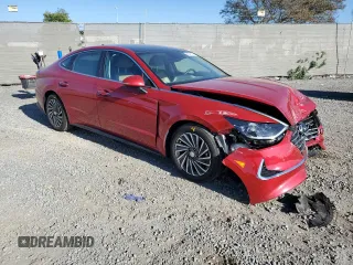 2020 Hyundai Sonata Hybrid Limited with VIN KMHL54JJ9LA015605, listed as a Copart auction lot 46945155 with 35,116 mi miles and Salvage Title. Bid and sale history available at carsss.com. Image 4.