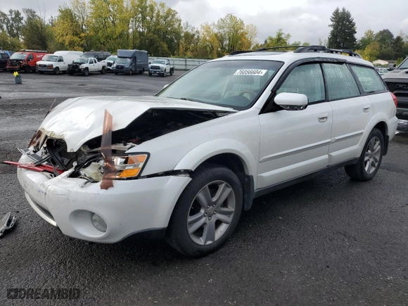 2006 Subaru Legacy Wagon Outback 3.0 R L.L. Bean with VIN 4S4BP86C964307958, listed as a Copart auction lot 76056604 with 143,136 mi miles and Salvage Title. Bid and sale history available at carsss.com. Image 1.