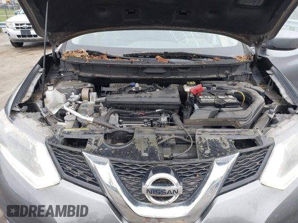 2016 Nissan Rogue SV with VIN KNMAT2MV1GP627725, listed as a IAAI auction lot 42120155 with 195,695 mi miles. Bid and sale history available at carsss.com. Image 10.