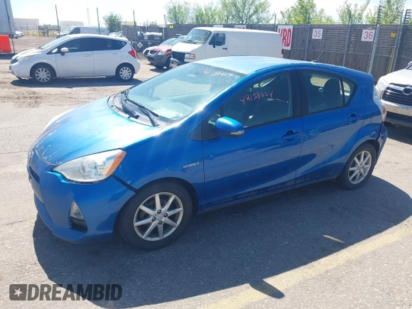 2013 Toyota Prius One with VIN JTDKDTB38D1544445, listed as a IAAI auction lot 42158624 with 249,997 mi miles. Bid and sale history available at carsss.com. Image 17.