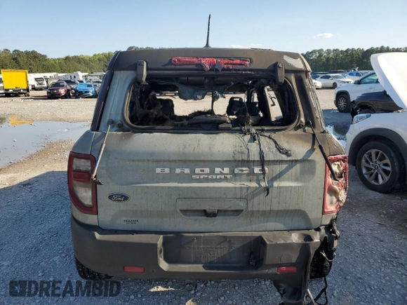 2021 Ford Bronco Sport Outer Banks with VIN 3FMCR9C62MRA94309, listed as a Copart auction lot 52341225 with Not provided miles and Non repairable. Bid and sale history available at DreamBid. Image 6.