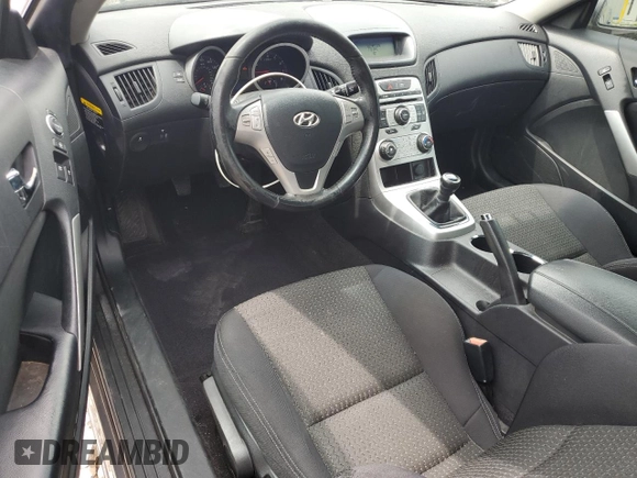 2010 Hyundai Genesis Coupe Premium with VIN KMHHT6KD7AU033984, listed as a Copart auction lot 64473465 with 95,512 mi miles and Clean title. Bid and sale history available at DreamBid. Image 8.