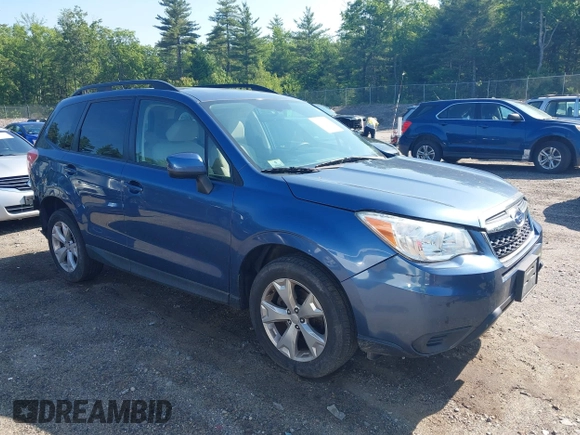2014 Subaru Forester Premium z VIN JF2SJAEC9EH469385, wystawiony jako IAAI lot #42491181 z przebiegiem 149 321 mil mil oraz . Historia ofert i sprzedaży dostępna na DreamBid. Obrazek 1.