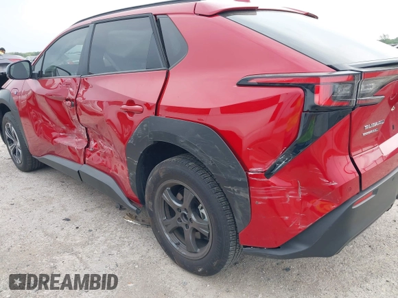 2024 Subaru Solterra Limited with VIN JTMABABA9RA066452, listed as a IAAI auction lot 42063068 with 6,029 mi miles and . Bid and sale history available at DreamBid. Image 19.