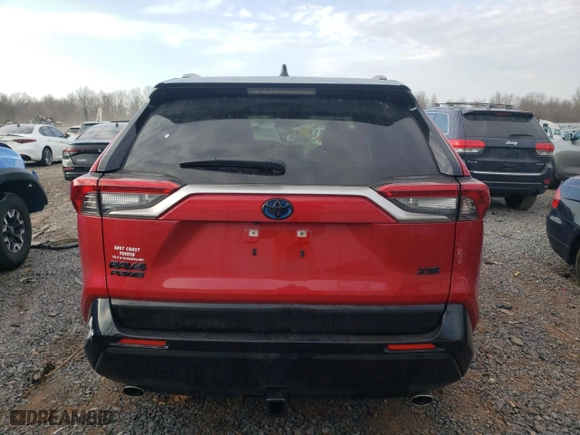 2022 Toyota RAV4 Prime XSE with VIN JTMEB3FV5ND097653, listed as a Copart auction lot 47733165 with 22,608 mi miles and Salvage Title. Bid and sale history available at carsss.com. Image 6.