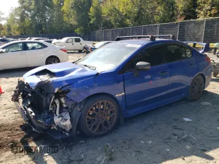 2018 Subaru WRX STI with VIN JF1VA2N65J9822968, listed as a Copart auction lot 70933573 with 102,522 mi miles. Bid and sale history available at carsss.com. Image 1.