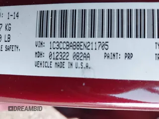 2014 Chrysler 200 LX z VIN 1C3CCBAB8EN211705, wystawiony jako IAAI lot #41835522 z przebiegiem 103 310 mil mil oraz . Historia ofert i sprzedaży dostępna na DreamBid. Obrazek 8.