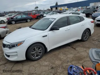 2017 Kia Optima LX 1.6T with VIN 5XXGT4L15HG170639, listed as a Copart auction lot 53292465 with 158,375 mi miles and Clean Title. Bid and sale history available at carsss.com. Image 1.