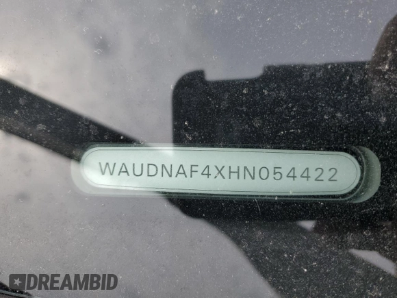 2017 Audi A4 Season of Audi Premium with VIN WAUDNAF4XHN054422, listed as a Copart auction lot 47124315 with 115,051 mi miles and Salvage Title. Bid and sale history available at carsss.com. Image 12.