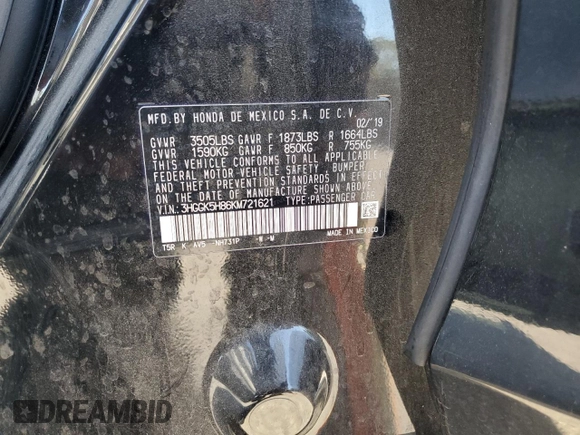 2019 Honda Fit EX with VIN 3HGGK5H86KM721621, listed as a Copart auction lot 47074915 with 48,219 mi miles and Salvage Title. Bid and sale history available at DreamBid. Image 14.