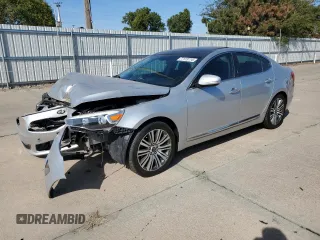 2016 Kia Cadenza Premium with VIN KNALN4D74G5209491, listed as a Copart auction lot 77173114 with 64,628 mi miles and Salvage Title. Bid and sale history available at carsss.com. Image 1.