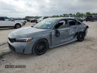 2025 Honda Civic Sport with VIN 2HGFE2F52SH563805, listed as a Copart auction lot 55654695 with 3,026 mi miles and Salvage title. Bid and sale history available at DreamBid. Image 1.