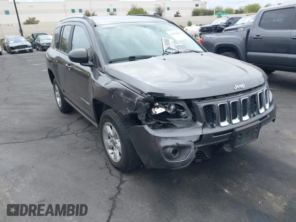 2017 Jeep Compass Sport with VIN 1C4NJCBB6HD134437, listed as a IAAI auction lot 42064834 with 118,685 mi miles and . Bid and sale history available at DreamBid. Image 1.