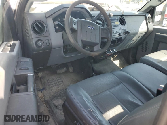 2011 Ford F-350 XL with VIN 1FTRF3B62BEA42474, listed as a Copart auction lot 53063855 with 210,877 mi miles and Salvage title. Bid and sale history available at DreamBid. Image 8.