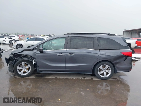 2019 Honda Odyssey EX-L with VIN 5FNRL6H78KB134200, listed as a IAAI auction lot 41932604 with 37,723 mi miles and . Bid and sale history available at DreamBid. Image 14.