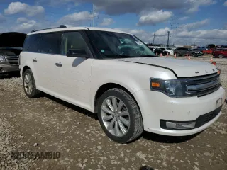 2015 Ford Flex SEL with VIN 2FMGK5C81FBA22941, listed as a Copart auction lot 47589955 with 144,543 mi miles and Salvage Title. Bid and sale history available at carsss.com. Image 4.