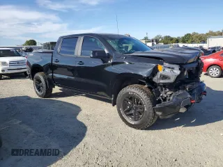 2023 Chevrolet Silverado 1500 LT Trail Boss with VIN 3GCUDFE80PG263652, listed as a Copart auction lot 72004854 with 25,461 mi miles and Salvage Title. Bid and sale history available at DreamBid. Image 4.