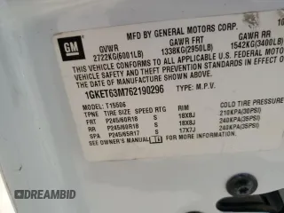 2006 GMC Envoy Denali with VIN 1GKET63M762190296, listed as a Copart auction lot 46691595 with 128,985 mi miles and Salvage Title. Bid and sale history available at carsss.com. Image 15.