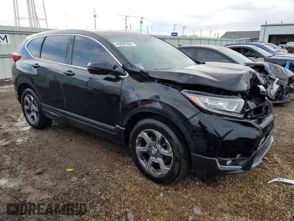 2019 Honda CR-V EX-L with VIN JHLRW2H88KX019694, listed as a Copart auction lot 46899205 with 43,403 mi miles and Salvage Title. Bid and sale history available at DreamBid. Image 4.