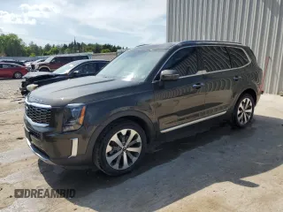 2021 Kia Telluride S with VIN 5XYP6DHC8MG096544, listed as a Copart auction lot 60605605 with 81,551 mi miles and Salvage title. Bid and sale history available at DreamBid. Image 1.
