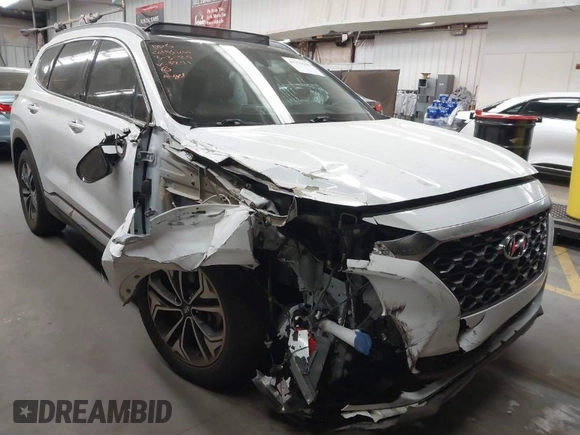 2019 Hyundai Santa Fe Ultimate with VIN 5NMS53AA9KH013271, listed as a IAAI auction lot 41751538 with 89,559 mi miles. Bid and sale history available at carsss.com. Image 1.