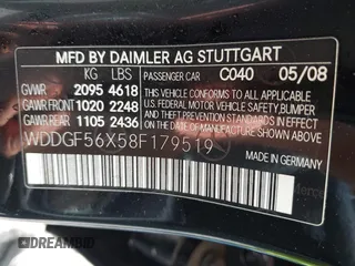 2008 Mercedes-Benz C 350 Sport z VIN WDDGF56X58F179519, wystawiony jako IAAI lot #39839375 z przebiegiem 160 482 mil mil oraz . Historia ofert i sprzedaży dostępna na DreamBid. Obrazek 9.